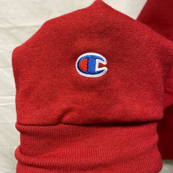 Red Champion Eco Crewneck Sweater - Picture 2 of 4
